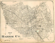 map of Harris County, pre 1911