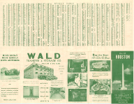 Back of Map of City of Houston 1940 Back of Map of City of Houston 1940