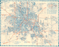 Map of the City of Houston 1940 Map of the City of Houston 1940