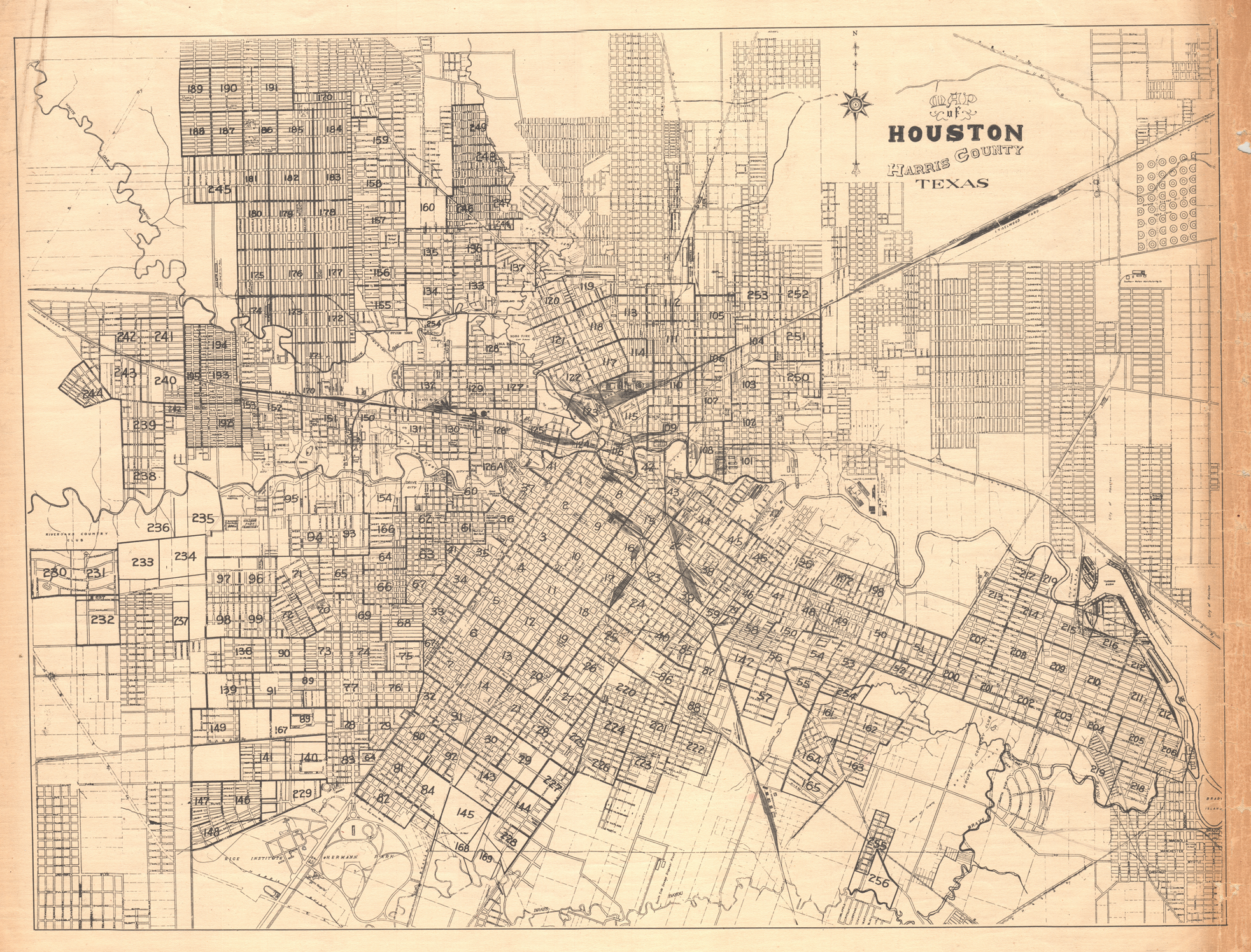 Map of Houston Map of Houston