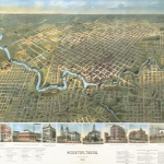 Houston Texas looking south 1891 Houston Texas looking south 1891