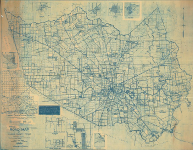 Harris County School Districts road map 1927 Harris County School Districts road map 1927