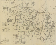 Official Road map of Harris County 1928